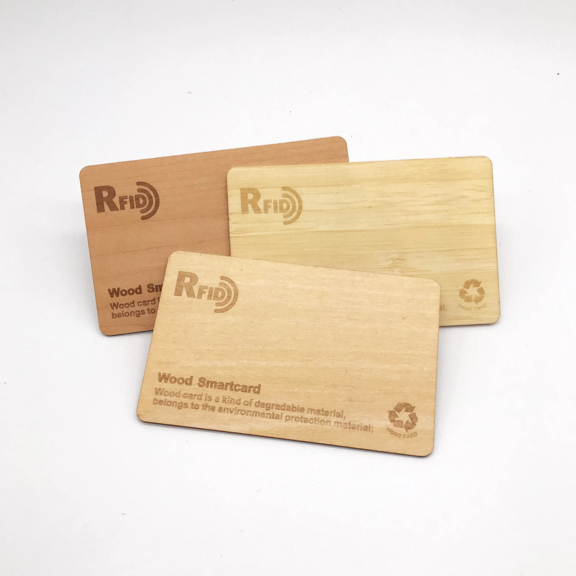 شعار مخصص صديق للبيئة RFID التحكم في الوصول إلى الخشب استخدام مفتاح الفندق