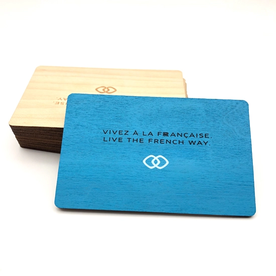 بطاقة RFID خشبية بتردد 13.56 ميجاهرتز، بطاقة مفتاح فندق خشبية بدون تلامس