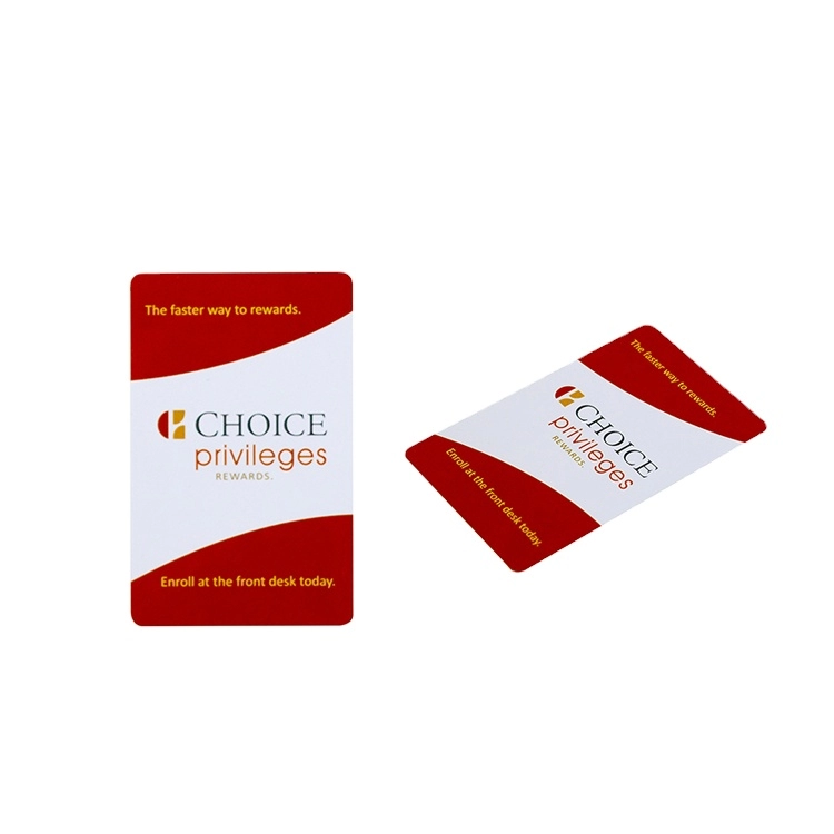 طباعة CMYK بطاقة مفتاح الفندق الذكية الكلاسيكية MF 1K S50 NFC مع 13.56 ميجا هرتز ISO14443A