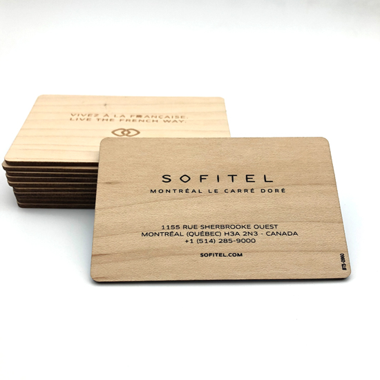 بطاقات RFID الخشبية