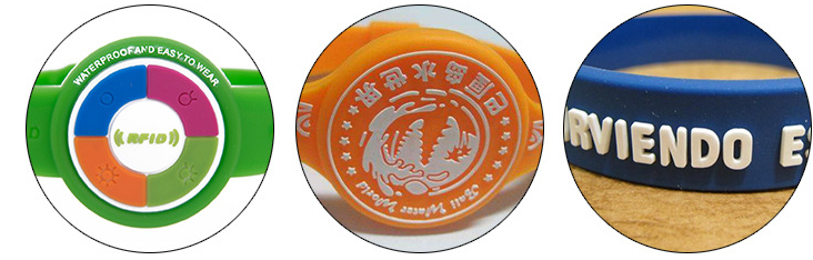 طباعة شعار مخصص معصمه PVC