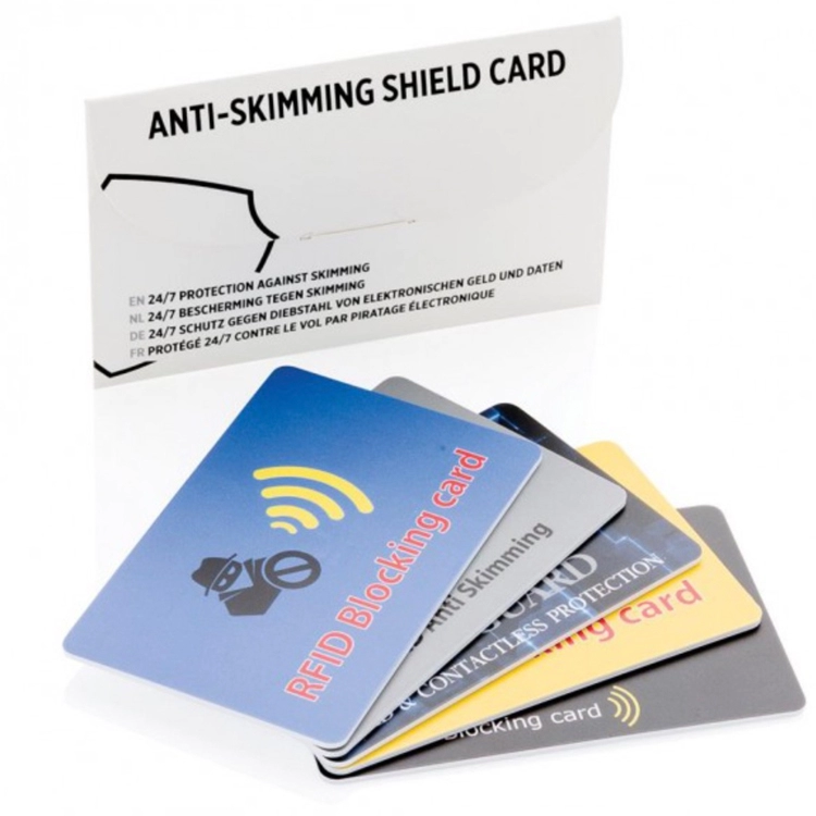 بطاقة حجب إشارة RFID مضادة للانزلاق وواقي بطاقة الائتمان RFID