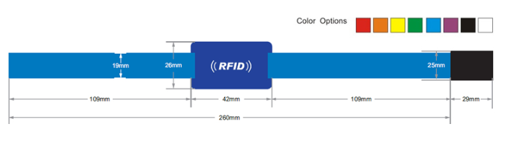 الأساور المنسوجة لمهرجان RFID
