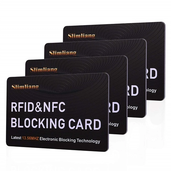 بطاقة حجب RFID لحماية البطاقة المصرفية