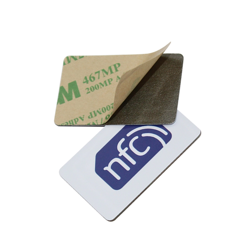 علامة عملة صلبة لاصقة HF مضادة للمعادن NFC PVC