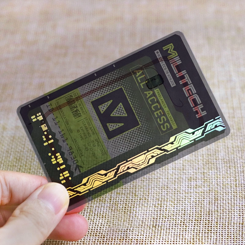 13.56 ميجا هرتز RFID بطاقات العمل NFC الشفافة