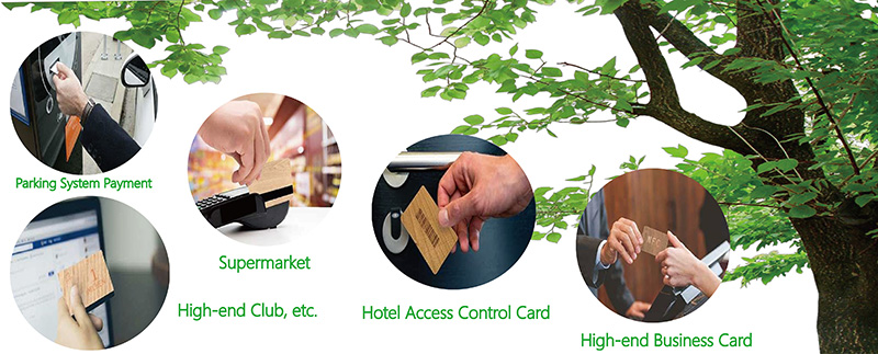 بطاقات مفاتيح Rfid مصنع البطاقات الخشبية في الصين