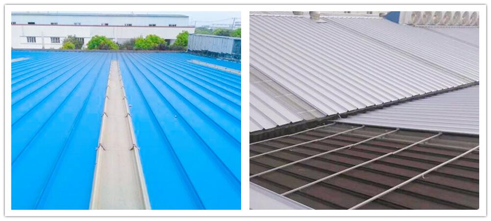صفائح السقف المستخدمة في المباني ذات الهياكل الفولاذية طويلة المدى