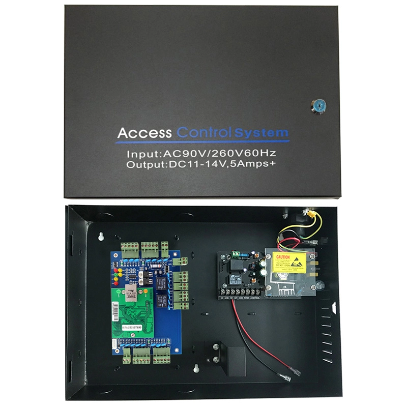 لوحة تحكم في الوصول إلى شبكة RFID ببابين مع مصدر طاقة للوصول AC110V/220V