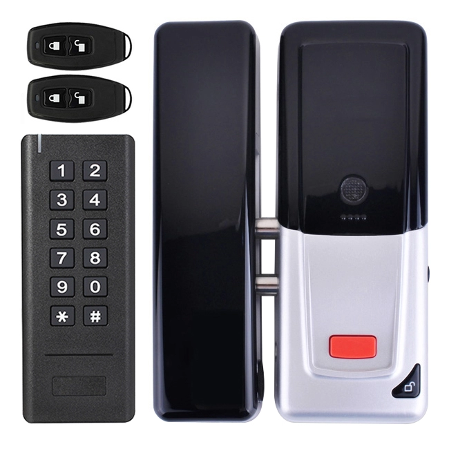 قفل الباب الذكي مع نظام التحكم في الوصول إلى الباب بلوحة المفاتيح للباب الزجاجي والاستخدام الداخلي