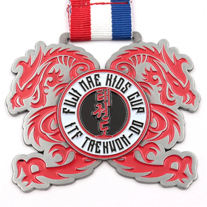 شعار معدني ميدالية التايكوندو مصنع مخصص